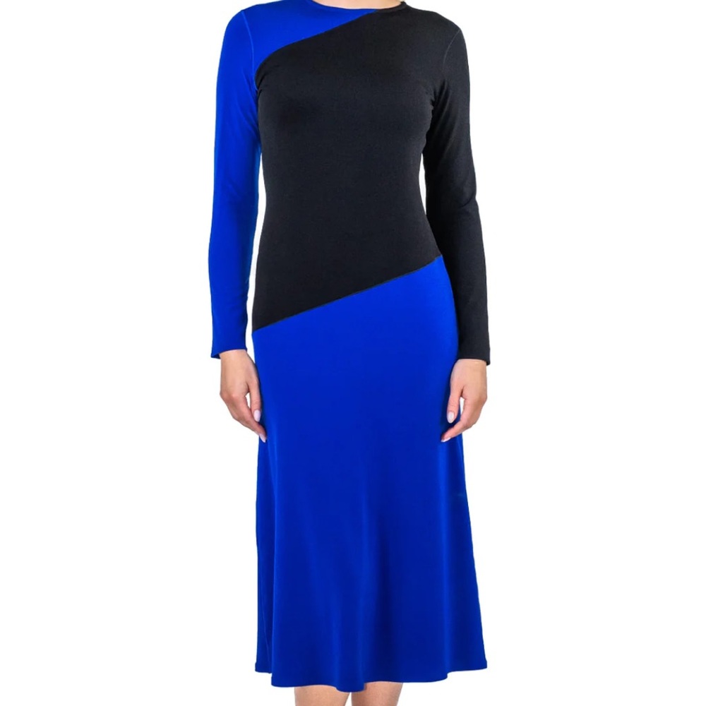 EVA VARRO CONTRAST TOP & SLEEVE DRESS